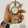 Silent Analog Wooden Desk Clock Modern Italian Minimalist Design No Ticking Bedroom Living Room Elegant Table Home Decor Timepiece Gift