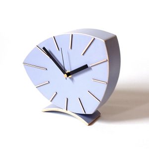 Desk Clock wood Lavender , silent / NO TICKING mechanism, Unique Tabletop clock – Wedding gift, Violet home decor,Xmas gift for Mom