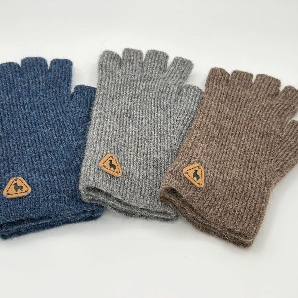 Handmade Fingerless Alpaca Gloves