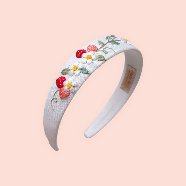 Collection: Headband with hand-embroidered flowers, hair accessories, hair accessories, gift for girls, gift for women,