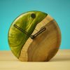 Concrete Table Clock, Handmade Desk Clock for Office & Kitchen, Modern Unique Tabletop Clock for Living Room and Bedroom, Office, Home Decor