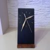 White, Mid Century Modern Desk and Table Clock | Unique Decor for Home, Office, Bookshelf, Bedside, Gift