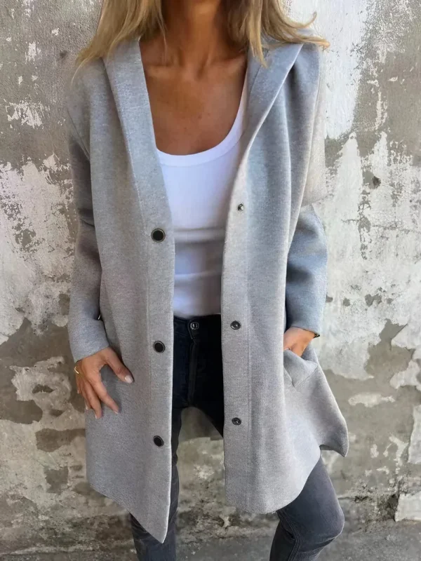 ✨Casual Single Breasted Hooded Jacket