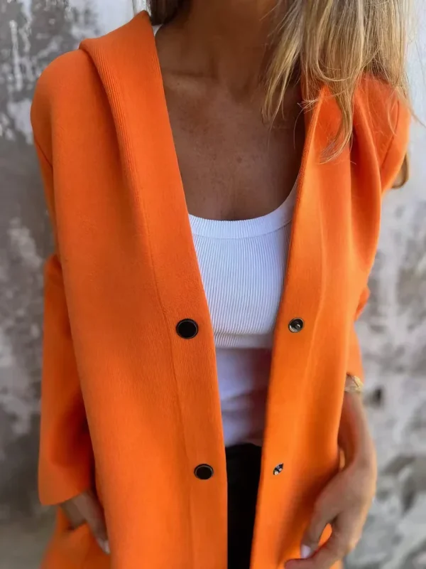 ✨Casual Single Breasted Hooded Jacket