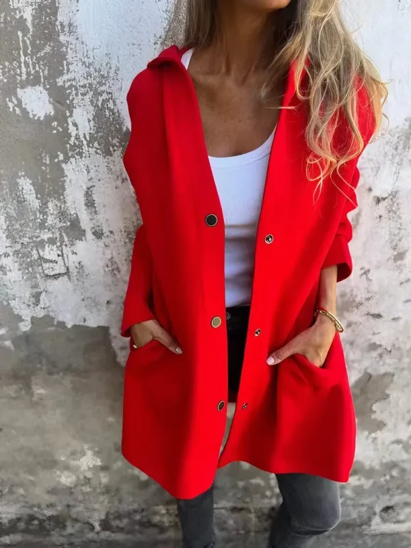✨Casual Single Breasted Hooded Jacket