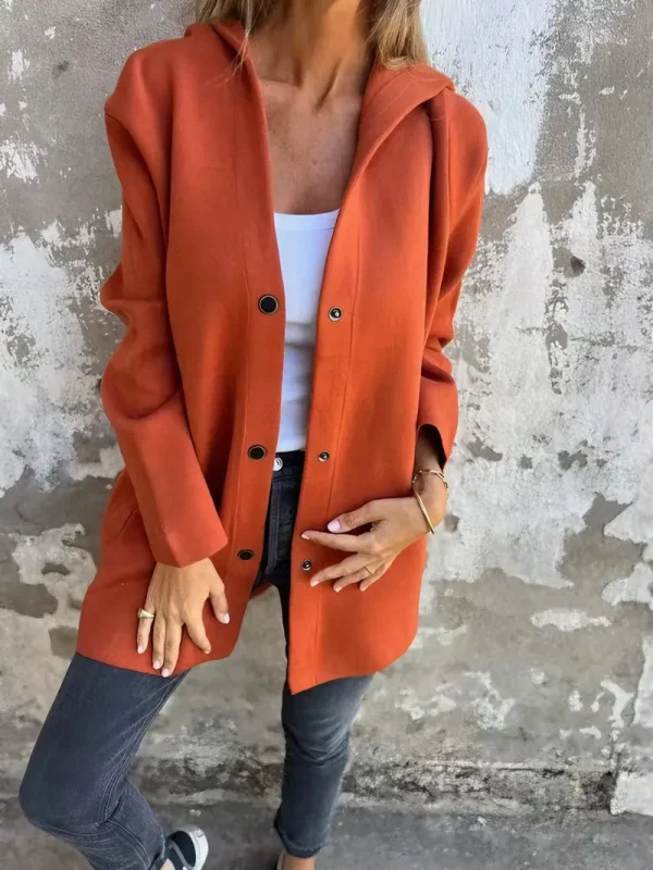✨Casual Single Breasted Hooded Jacket