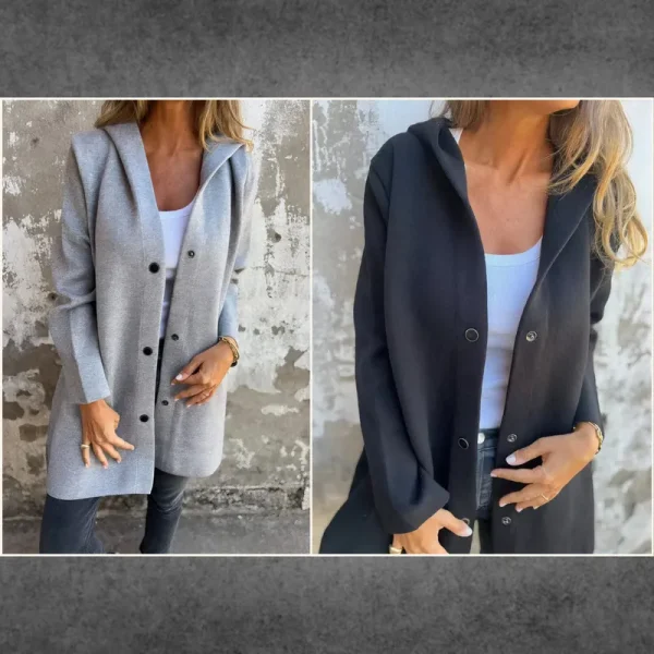 ✨Casual Single Breasted Hooded Jacket