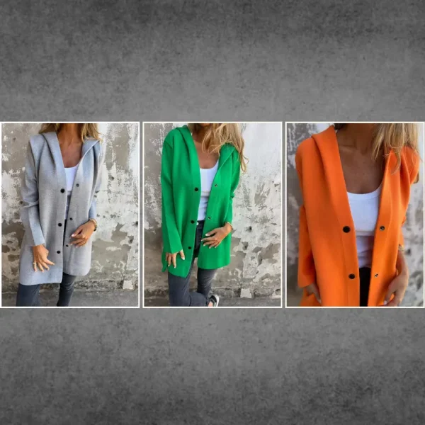 ✨Casual Single Breasted Hooded Jacket