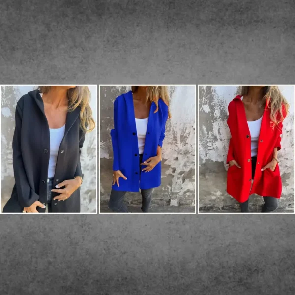 ✨Casual Single Breasted Hooded Jacket