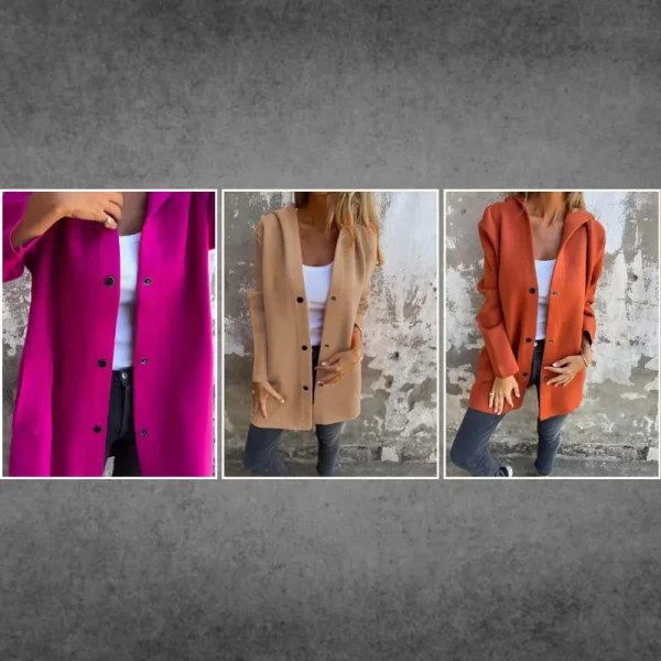 ✨Casual Single Breasted Hooded Jacket